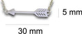Arrow Pendant & Chain - Card 76-Charmed Jewellery