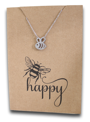 Bee Pendant & Chain - Card 322