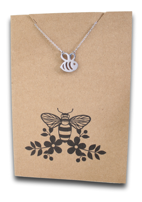 Bee Pendant & Chain - Card 324
