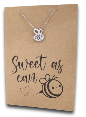 Bee Pendant & Chain - Card 328