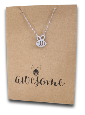 Bee Pendant & Chain - Card 329