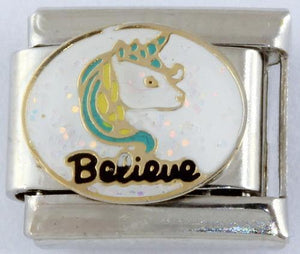 Believe Unicorn 9mm Charm-Charmed Jewellery