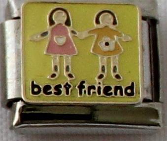 Best Friend Green 9mm Charm-Charmed Jewellery