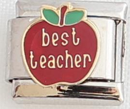 Best Teacher 9mm Charm-Charmed Jewellery