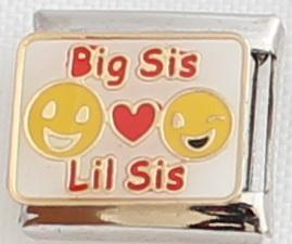 Big Sis Lil Sis 9mm Charm-Charmed Jewellery