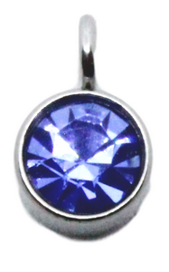 Birthstone Charm March (Engraved jewellery)