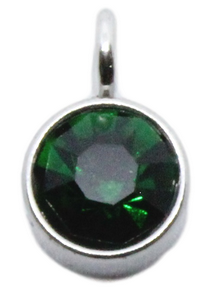 Birthstone Charm May (Engraved jewellery)