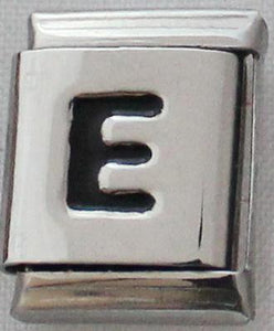 Black Letter E 13mm Charm-Charmed Jewellery