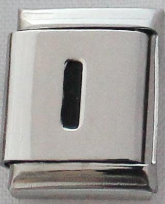 Black Letter I 13mm Charm-Charmed Jewellery