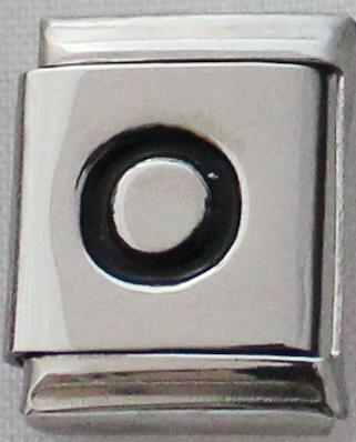 Black Letter O 13mm Charm-Charmed Jewellery