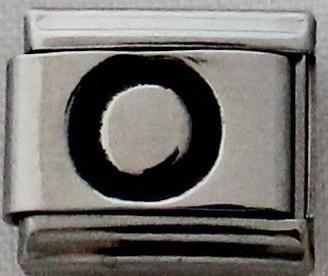 Black Letter O 9mm Charm-Charmed Jewellery