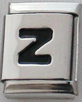 Black Letter Z 13mm Charm-Charmed Jewellery