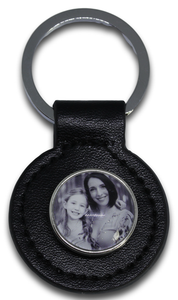 Black Snap Keyring+Photo Charm *Click to personalize*-Charmed Jewellery