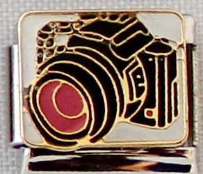 Black camera 9mm Charm-Charmed Jewellery