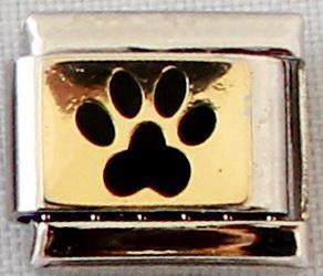 Black paw 9mm Charm-Charmed Jewellery