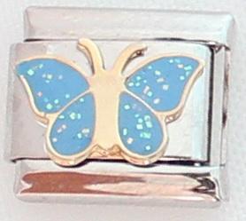 Blue Butterfly 9mm Charm-Charmed Jewellery