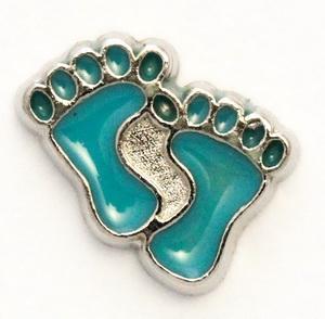 Blue Feet Locket Charm-Charmed Jewellery