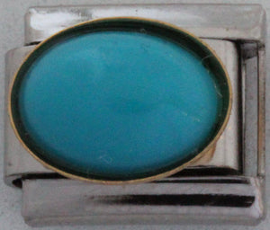 Blue Stone 9mm Charm-Charmed Jewellery