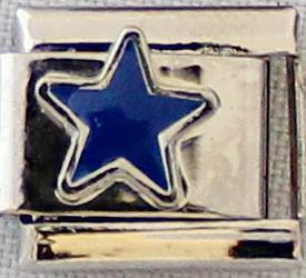 Blue star 9mm Charm-Charmed Jewellery