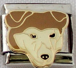 Brown dog 9mm Charm-Charmed Jewellery