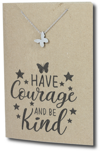 Butterfly Pendant & Chain - Card 259-Charmed Jewellery
