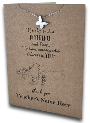 Butterfly Pendant & Chain - Card 451