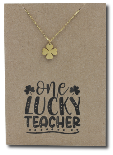 Clover Pendant & Chain - Card 474