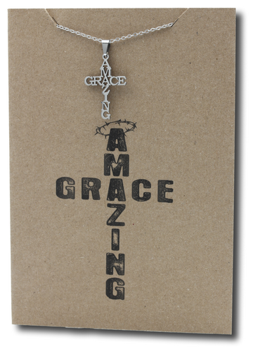 Amazing Grace Pendant & Chain - Card 486