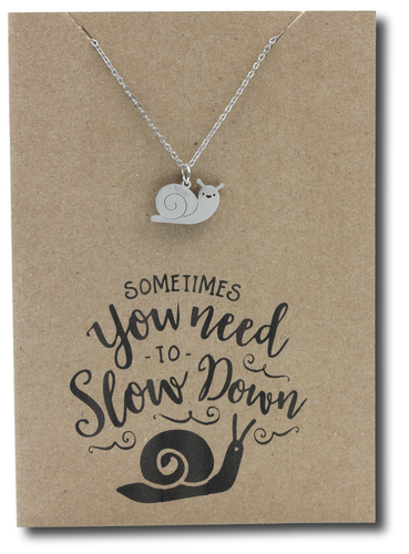 Snail Pendant & Chain - Card 492