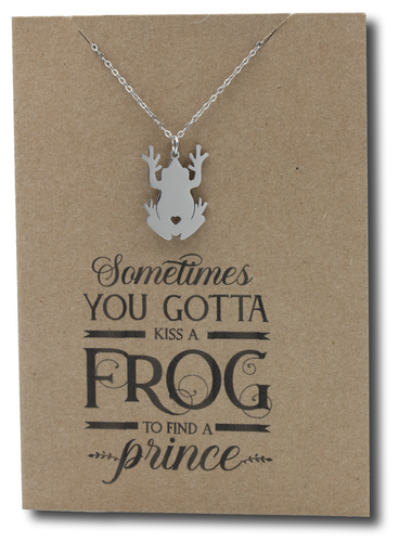Frog Pendant & Chain - Card 499
