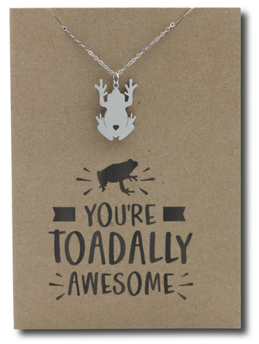 Frog Pendant & Chain - Card 500