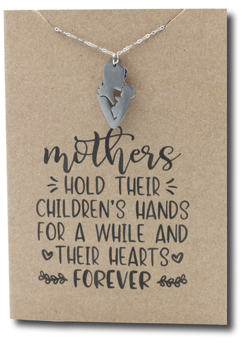 Mother Child Pendant & Chain - Card 506