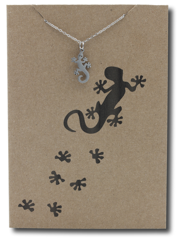 Lizard Pendant & Chain - Card 527