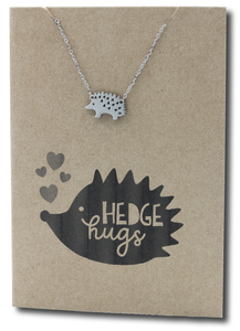 Hedgehog Pendant & Chain - Card 530
