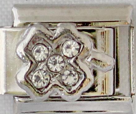 CZ Clover 9mm Charm-Charmed Jewellery