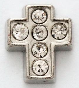 CZ Cross Locket Charm-Charmed Jewellery