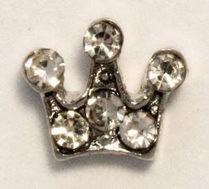 CZ Crown Locket Charm-Charmed Jewellery