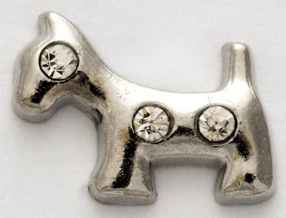 CZ Dog Locket Charm-Charmed Jewellery