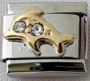 CZ Dolphin 9mm Charm-Charmed Jewellery