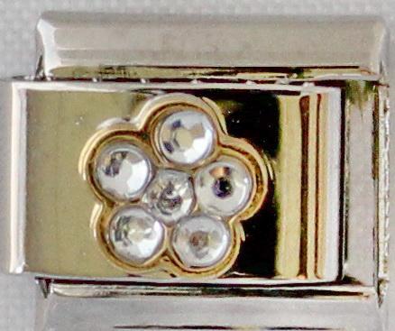 CZ Flower 9mm Charm-Charmed Jewellery