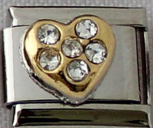 CZ Heart 9mm Charm-Charmed Jewellery