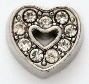 CZ Heart Locket Charm-Charmed Jewellery