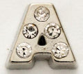 CZ Letter A Locket Charm-Charmed Jewellery