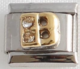 CZ Letter B 9mm Charm-Charmed Jewellery