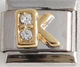 CZ Letter K 9mm Charm-Charmed Jewellery