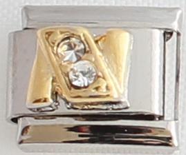 CZ Letter N 9mm Charm-Charmed Jewellery
