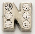 CZ Letter N Locket Charm-Charmed Jewellery