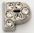 CZ Letter P Locket Charm-Charmed Jewellery