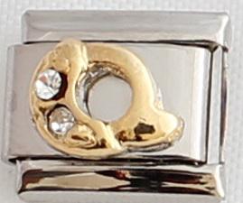 CZ Letter Q 9mm Charm-Charmed Jewellery