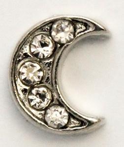 CZ Moon Locket Charm-Charmed Jewellery
